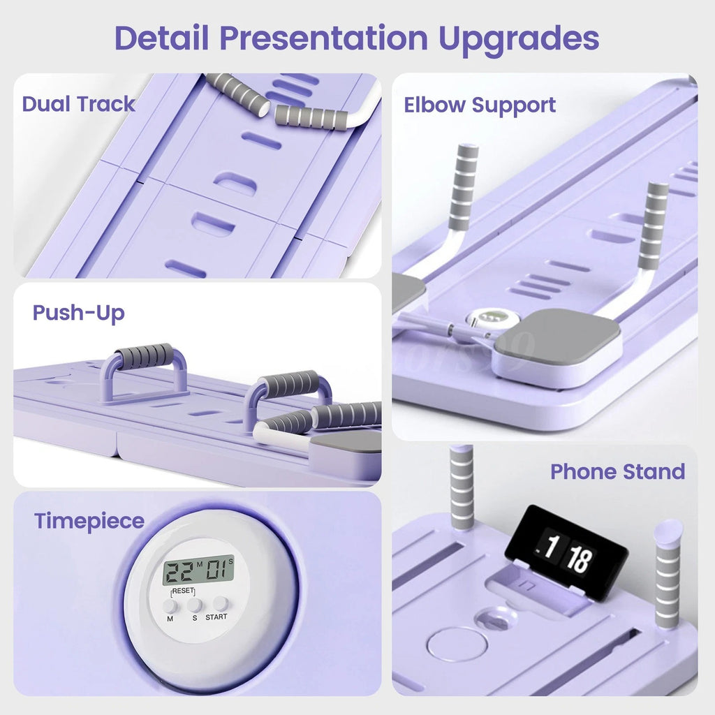 Luvora™ Portable Pilates Reformer – Adjustable Resistance + Lightweight & Compact Design