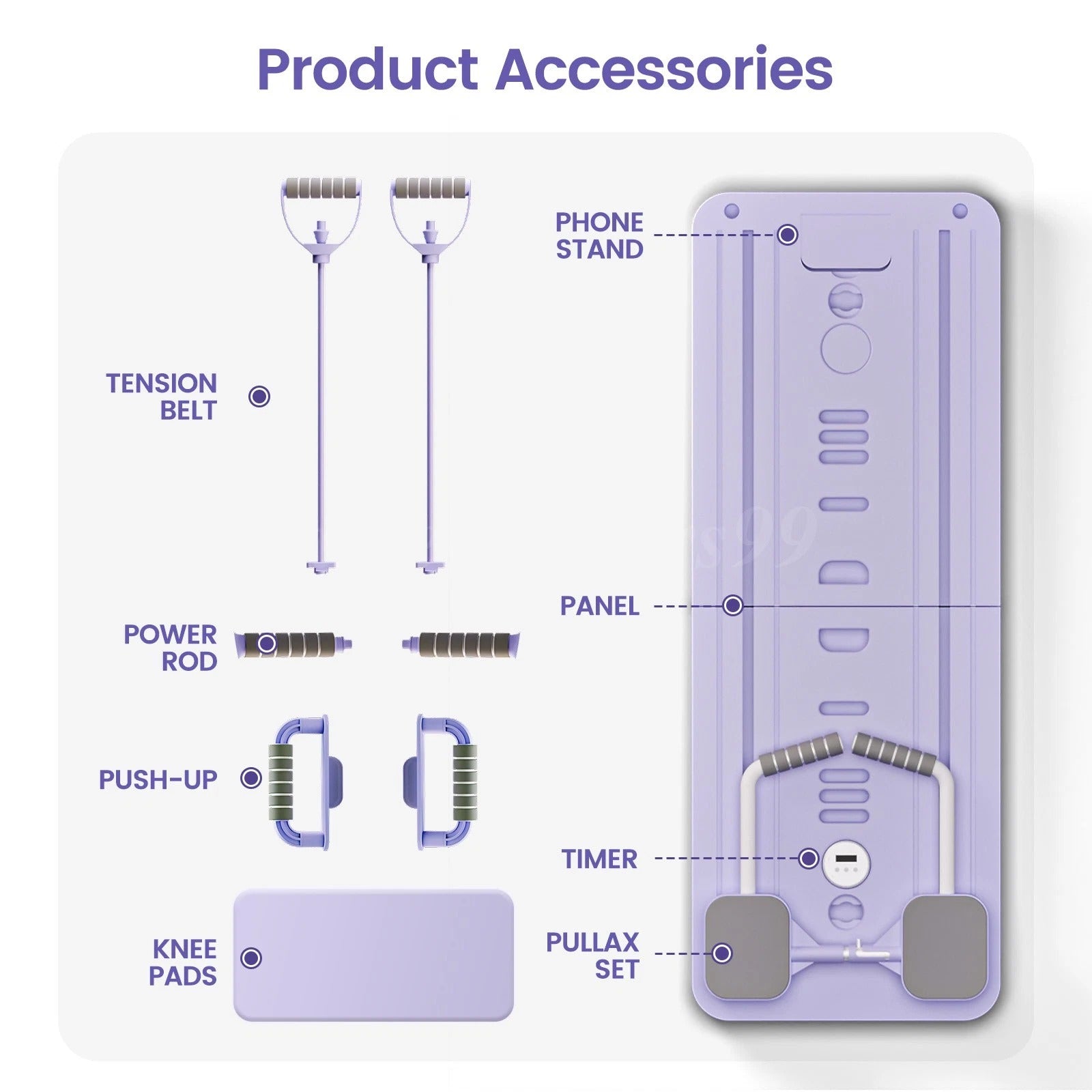 Luvora™ Portable Pilates Reformer – Adjustable Resistance + Lightweight & Compact Design